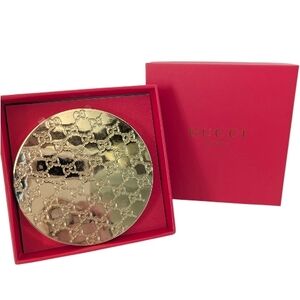 Gucci Gold Patterned Mirror in Red Box